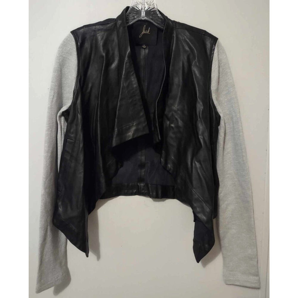 Jack Faux Leather Cardigan Size Small